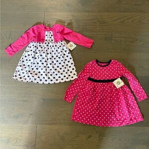 Little ME quality brand girls pink dresses 4T NWT ret $68ea